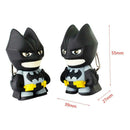 Superhero Batman Design LED Keychain Flashlight Sound Pendant Key Ring Gift A
