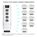 9CH RF433 Remote Control for WiFi Curtain Switch RF Roller Blinds Module A