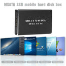 Mini SSD Hard Drive Enclosure USB 3.0 to mSATA External Hard Disk HDD Case