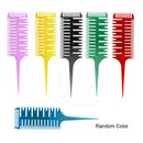 Salon Professional Fish Bone Shape Hair Comb Hair Dyeing Sectioning Comb