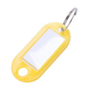 30 X Coloured Plastic Key Fobs Luggage ID Tags Labels Key rings with Name