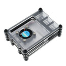 3X(Acrylic Case for Raspberry Pi 4 B,Raspberry Pi Case with Cooling Fan & H