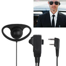 2 Pin 3.5mm D-Shape Earpiece with Mic PTT Earphone for Baofeng Kenwood RadioN1M5
