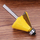 1/4" Edge Chamfer Forming Router Bit Milling Cutter Woodworking Tool