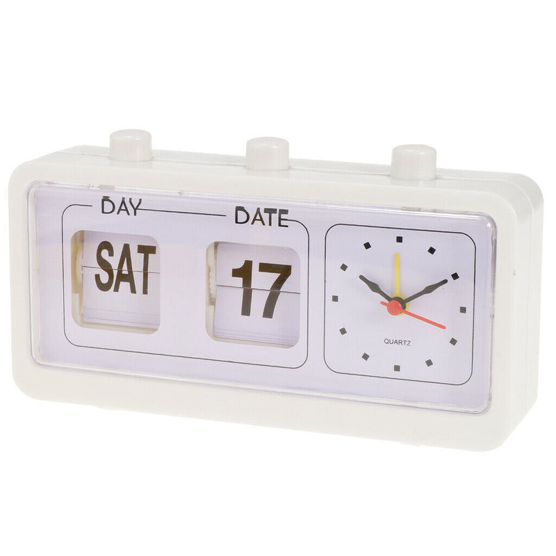 Flip Clock Digtal Date Time Display Clock w/ Large Display LED Clock Set