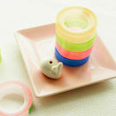 6 Rolls 12mm Width Transparent Tape Sealing Packing T4U3 Colorful Gif Stati V9V2