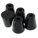 5 Pack 45x49mm Furniture Cabinet Round Rubber Case Feet Anti-Slip Circular