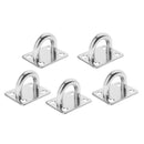 10Pcs Pad Eye Plate - Marine Rigging 304 Stainless Steel Square Plate 35x30mm