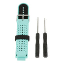 Silicone Band For Garmin Forerunner 220/230/235/620/630 Green+Black