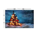 Christmas Tree Snowy Sky Wall Art Hanging Tapestry Dorm Bedspread Decor C