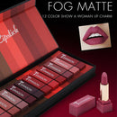 12PCS Long-lasting Matte Lipstick Set, 12 Multi Colored Nourishing Lipstick with