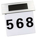 Stainless Steel Solar Powered LED Doorplate Number Light House Door Address