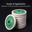 10Pcs 100Mm 4 Inch Wool Buffing Round Polishing Wheels Pads Polisher Wheels P4A3