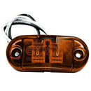 10Pcs Amber 2 Led Light Oval Clearance Trailer Car Truck Side Marker Tail L R9V3