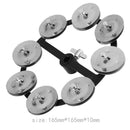 Percussion Hi-Hat Tambourine with Row Jingles Drum Set Musical Accessories