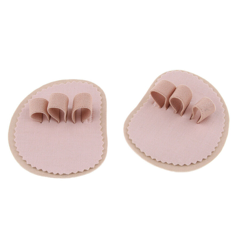 1 Pair Overlapping Toe Crooked Hammer Toes Triple Straightener Corrector Pads
