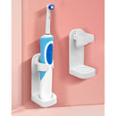 ABS Wall Mounted Electric Toothbrush Holder for Bathroom 50x43x100mm