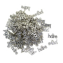 100x Hope Shaped Pendants For Jewelry Making Bracelets Findings Crafts