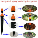5PCS Micro Drip Irrigation Adjustable Dripper Sprinklers For Farm Plant Crop Cy