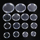100 Boxed Coin Capsules Coin Case Transparent Color 18mm