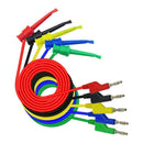 5pcs Banana Plug To Alligator Clips Test Lead Set Copper Wire 1 Meter