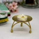 Circular Iron Candlestick Candle Holders Desktop Decorative Ornaments