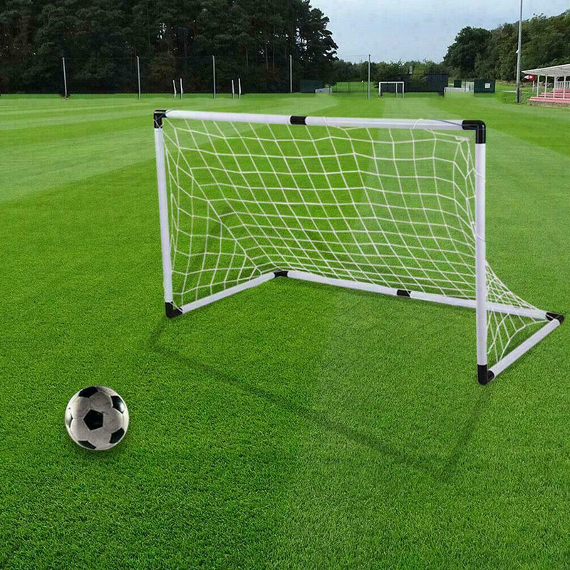 Children's Kid's Junior Football Goal Soccer Set with and Pump Ball Q4A7