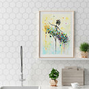 Girl 5D DIY Full Round Drill Diamond Painting Needlework Home Decor (B1086) A