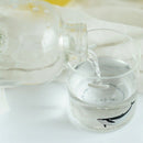Hamo 1000Ml Seal Whale Glass Water Bottle With Sleeve Creative Sport Bottle D4W1