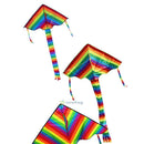 Colorful Rainbow Funny Children Triangle Kite Outdoor Sports Beach Fly Toys Gift