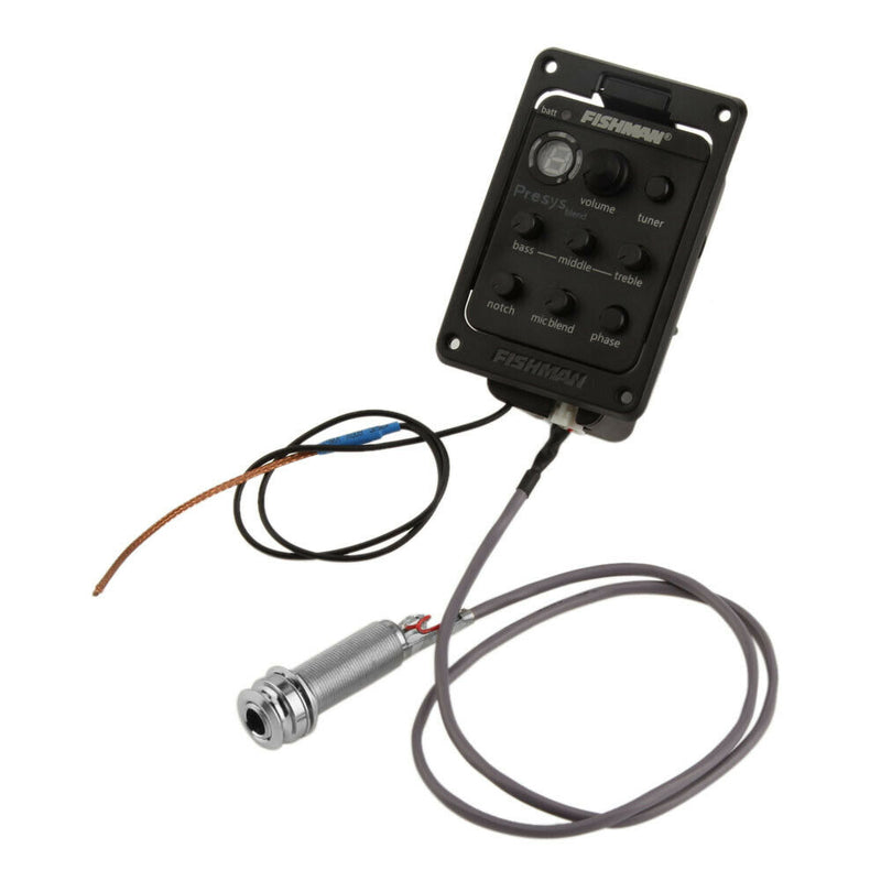 Fishman 301 4-Band EQ Equalizer Guitar Preamp Piezo Pickup Tuner with Microphone