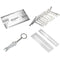 13 Pcs Guitar Bass Luthier Tools Set Pin Puller Keychain Double Sided Gauge