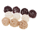 50Pcs 3/5cm Round Rattan Balls Garden Home Wedding Party Rustic Decors DIY Craft