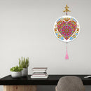 Heart Flower Pendants Pink Tassels Decor Special Shape DIY Diamond Painting