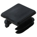 25mm x 25mm Plastic Square Tube Inserts End Blanking Caps Black 10 Pcs I1Q4