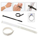 11 Pieces Jewelry Tool Measuring Stick Mandrel Ring Sizer Wood Clamp Kit