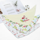 Baby Feeding Head Scarf Towel Bib Bandana Saliva Triangle Dribble Flamingo