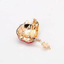 Brooch for Christmas Series Hat Shape Christmas Buttonhole Pins Badge Jewel