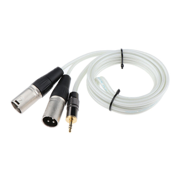 3.5mm Male Plug to Dual XLR Male Microphone Stereo Audio Converter Adapter