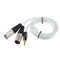 3.5mm Male Plug to Dual XLR Male Microphone Stereo Audio Converter Adapter