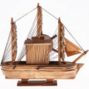 Creative Gifts Music Boxes Shaped Fishing Boat Handmade Craft Game For Children