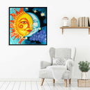 5D DIY Full Drill Diamond Painting Sun and Moon Cross Stitch Mosaic Kit