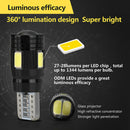 T10  6 SMD 5730 LED Canbus Error Free Car Interior Bulbs Auto Wedge Light Bulbs