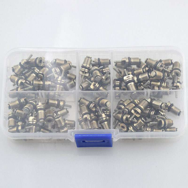 110 Piece High Pressure A/C Valve Core Schrader Valves Air Conditioning Tool