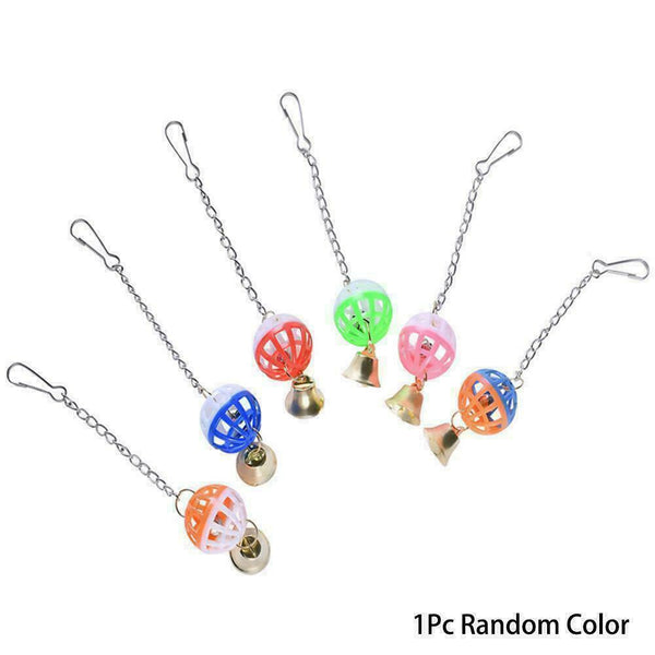 1x Rings Bells Parrot Bells Ringing Bird Toys Parrot Pet Supply Perches Sta G2E8