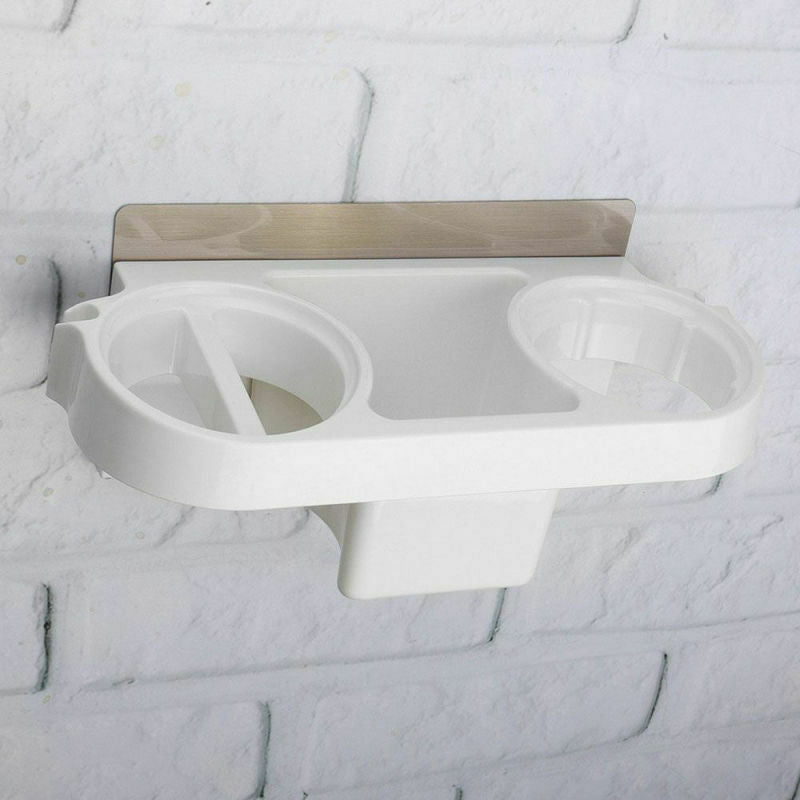 Hair Dryer Holder Strong Suction Cup Sturdy Practical Wall Mounted Bathroom Rack