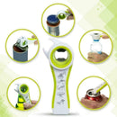 Green and white 5-in-1 multi-function bottle opener can opener soda beer op Y0B8