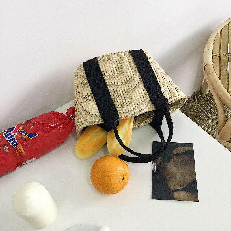 new women pastoral wind grass woven bag woven bag braided basket bag should W5D1