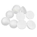 30Pc 10cm Half Round Sphere Ball Polystyrene Solid Foam Hemisphere DIY Decor