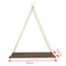 6pcs Decorative Hanging Wall Mounted Shelves Garden Hanging Shelves Decor